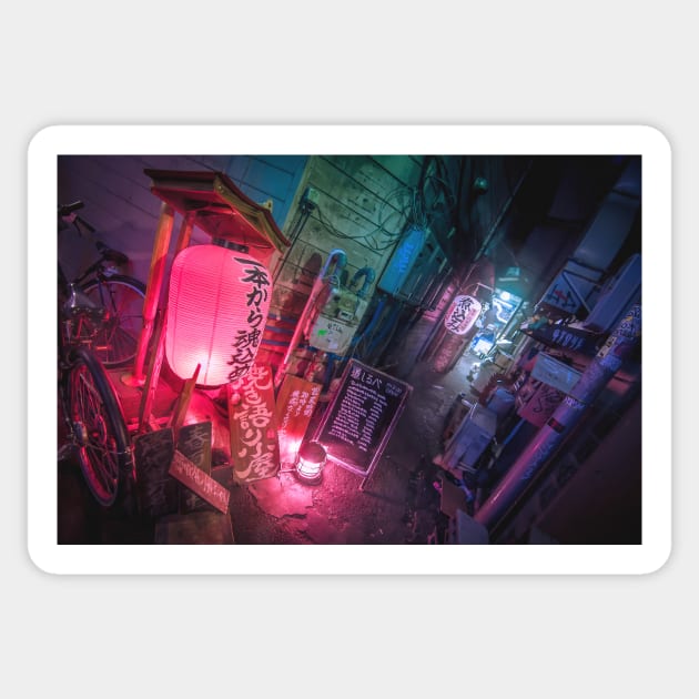 Tokyo at night - Golden Gai Sticker by TokyoLuv